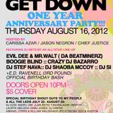 GET DOWN 1 YEAR ANNIVERSARY PARTY (Recorded live at Sutra) 8/16/12