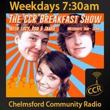Monday Breakfast - @CCRBreakfast - Lucy, Rob and Jamie - 29/12/14 - Chelmsford Community Radio