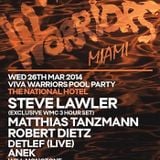 Steve Lawler - Live @ Miami Music Week 2014 WMC, Viva Warriors Pool Party, The National Hotel - 25.0