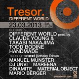 Material Object @ Different World / Tresor Next Birthday Edition - Tresor Berlin - 23.03.2013