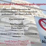 Beni culturali e volontariato: quale rapporto?