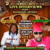 DETERMINE'S LIVE INTERVIEW WITH DJ JAMMY ON ZIONHIGNESS RADIO ON 12-17-19