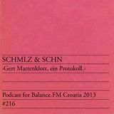 SCHMLZ & SCHN - "Gert Mattenklott, ein Protokoll." - BFMP #216