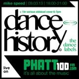Mike Speed | Phatt100Fm | Dance History The Labels - Manifesto 90's +1hr | 230213 | www.phatt100.com