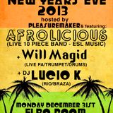 AFROLICIOUS - DJ & DRUMS AT ELBO ROOM - 12-20-12 SEñOR OZ = DJ, BABA DURU, QIQUE, SERGIO PERCUSSION