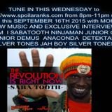 ISABATOOTH RADIO INTERVIEW LIVE AND DIRECT FROM JAMAICA SEPT 16,2015 LIVE ON RANKS RADIO