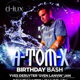 dj Yves Deruyter @ D-Lux - A-Tom-X b-day 21-09-2013