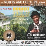 Loads of new music and a live interview (and CD presentation) with Robert "Tradition Man' Dallas