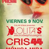 Lolita´s ELECTRODEEPHOUSEGIRLS @ PACHA - Radio Show @ Ibiza Sonica - Cris 44 & Mónica Mira - 9Nov 12