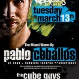 Pablo Ceballos - Live @ The Miami Warm-Up, Cielo Club, New York, E.U.A. (13.03.2012)