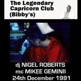 Nigel Roberts @ Bibby's Capricorn Club 24th December 1991