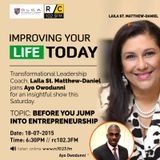 Before You Jump into Entrepreneurship
