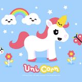 Dario - Unicorn, butterfly and rainbow mix