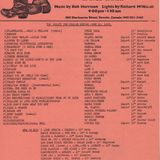 DJ BOB HARRISON - Live at BOOTS (Toronto), JUNE 1983
