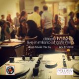 Deeply in Bayres - Live in Milano at Cafè Mirò - Deep House mix by JJ Mat - July 17 2013