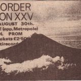 New Order Live@The Venue, Blackpool. 30/8/1982