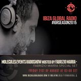 Fabrizio Marra - Ibiza Global Radio - Molecules Events Weekly Radio Show - 28/08/2015