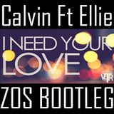 I NEED YOUR LOVE - Calvin Harris ft Ellie Goulding - ZOS BootLeg