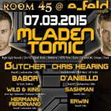 Mladen Tomic Live at Room45, E-Feld, Cologne, Germany, 07.03.2015.
