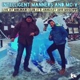 Intelligent Manners & MC V - Live at Molinari Club, Moscow 05.01.2015