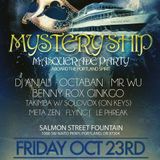 Meta Zen live mix at Heartbeat Silent Disco "Mystery Ship" Masquerade Party 10/23/15