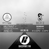 86Beatz Bassport sessions : MasterMind Magazine & Mutant 2015.01.25