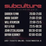 Mark Sherry Live @ Subculture @ The Wright Venue, Dublin, Ireland 27-12-2014