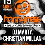 Dj Marta & Christian Millán @ Happyness 19-04-2013
