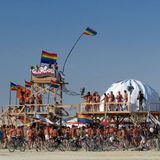 GlamCocks Beach Party Live Mix at Burning Man 2013