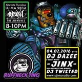 Dazee Presents The Ruffneck Ting Take Over 04.02.2016 with Guest Mixes From Jinx And Twisted