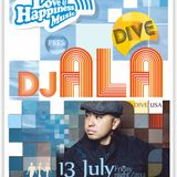 DJ ALA /Dive, San Diego, USA/ live @ L&HM @ CUBO, Varna; 13.07.2012; part 1