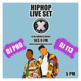 DJ 113 & DJ PHO Hip Hop Live Set La X Más Música - Julio 30