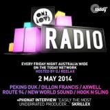 ONELOVE Radio - 2 MAY 2014 + Phonat Interview