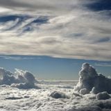 High in the sky