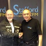 Stafford FM's Ray Crowther talking with Steve McTigue