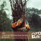 #93. KLUGE - each tear that flows down your face..