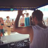 Uncle Roll at Dragoon Boat, Gili Trawagan, Bali, Indonesia 2015-04-17