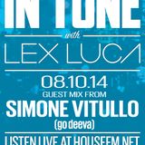 In Tune with Lex Luca - 08/10/14 HouseFM.net - Guest Mix From Simone Vitullo