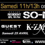 K-Zan Guest Mix + Interview @ SO DA House Radioshow on RPL99FM