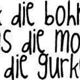 Zack die Bohne // bums die Moehre // fick die Gurke