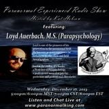 Paranormal Experienced with Kat Hobson with Guest Loyd Auerbach 12.17.14