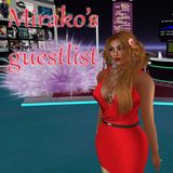 The Guest List of the month at LCC with music chosen by Mirako (Mixed by DJ PJ)