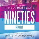 Dj Oz-E - Mar-5-15 Brock U - 90's Night