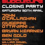 Bryan Kearney Live at Inside out closing party 30-04-11