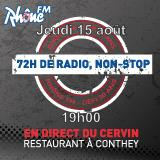 Jeudi 15 août 2013 - 19h - défi des 72h00 de radio non-Stop