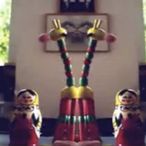Giraffe and Matrioshkas Party