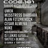 Lukas 3decks+EFX At CODE 101 Fabrik Madrid 21 12 2014 SPN