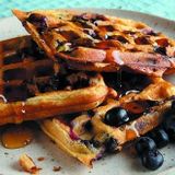 Blueberry Waffles & Syrup