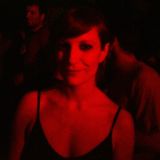 Serious girl plays techno