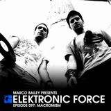Elektronic Force Podcast 097 with Macromism